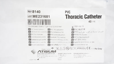 Atrium 8140 PVC Thoracic Cath 40Fr (x)